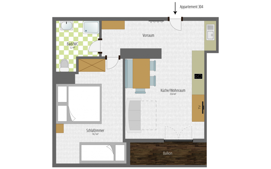 Comfort Apartment layout
